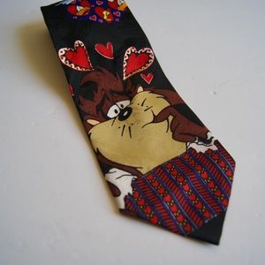 Vintage Looney Tunes Mania Necktie Made in Korea